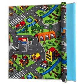 Tappeto Strade Strade di villaggi Città Farm Cars 160x200