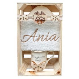  ASCIUGAMANO CON NOME, TAZZA, REGALO DI COMPLEANNO