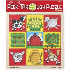    SFONDO DELLA PARTITA PUZZLE DELLA FINESTRA DELLA FATTORIA MELISSA DOUG